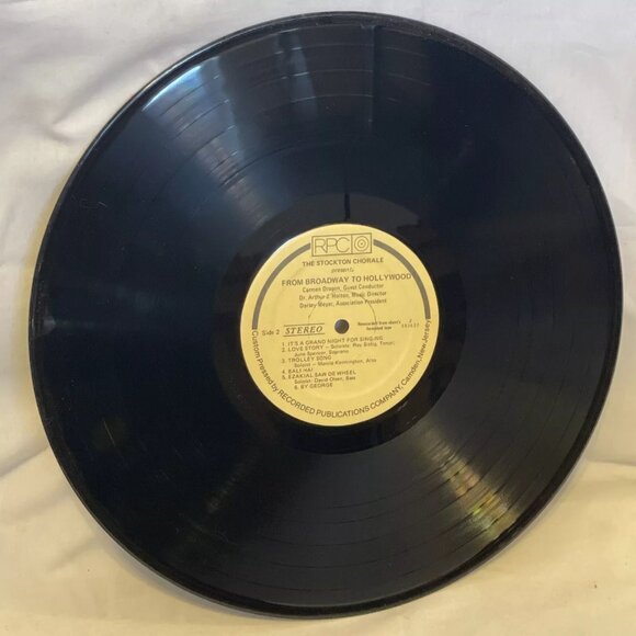 The Stockton Chorale From Broadway To Hollywood (Vinyl) RPC Z 553621 VG LP - Picture 6 of 7